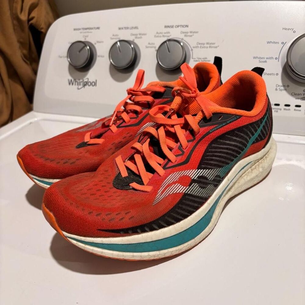Brooks Men's Red and Orange Trainers